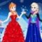 Elsa with Anna Dress Up