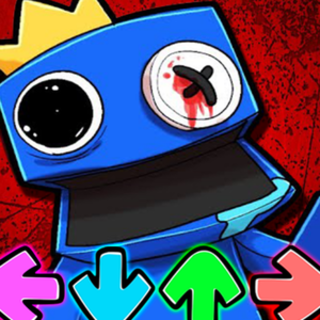 Play FNF vs Blue from Rainbow Friends, a game of Horror